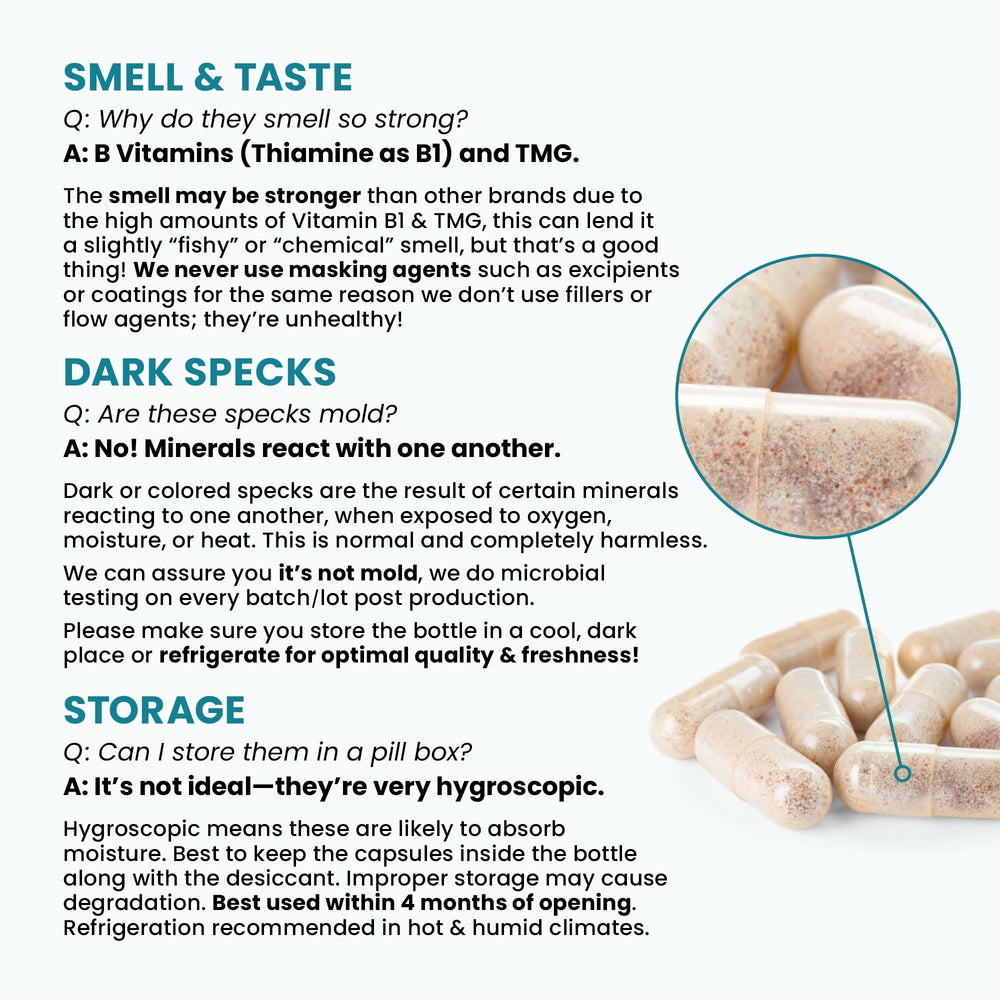 Close-up of supplement facts panel