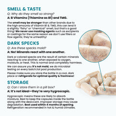 Close-up of supplement facts panel