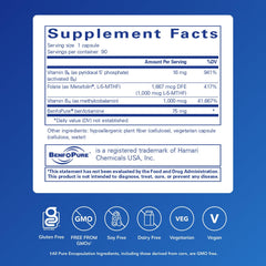 Activated B6 and B12 with benfotiamine in MethylAssist 90's