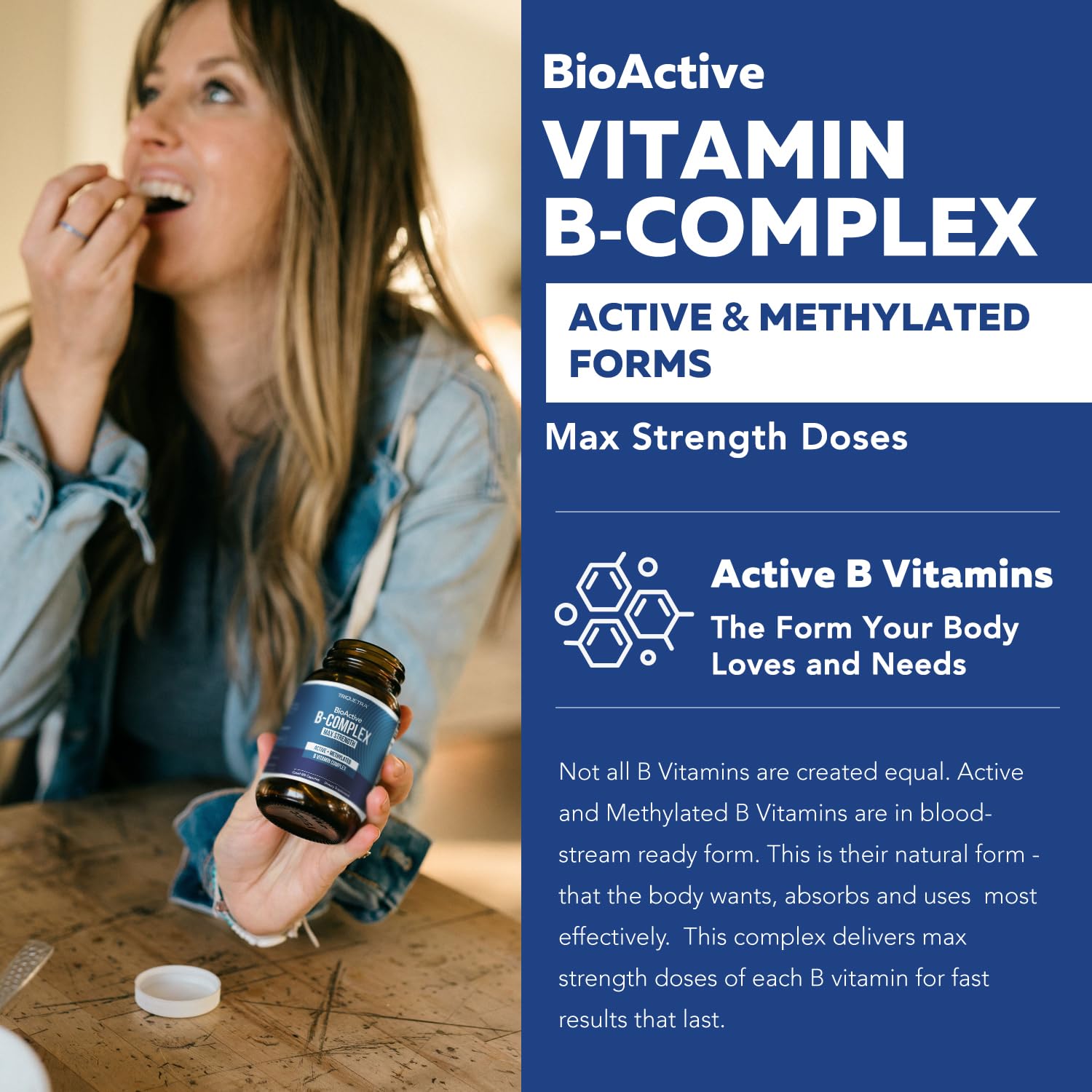 Methylated B vitamins and three B12 forms