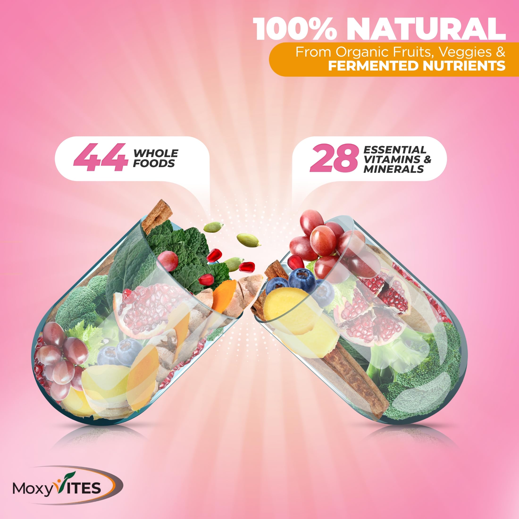 Icons representing metabolism, immunity, hair and nails