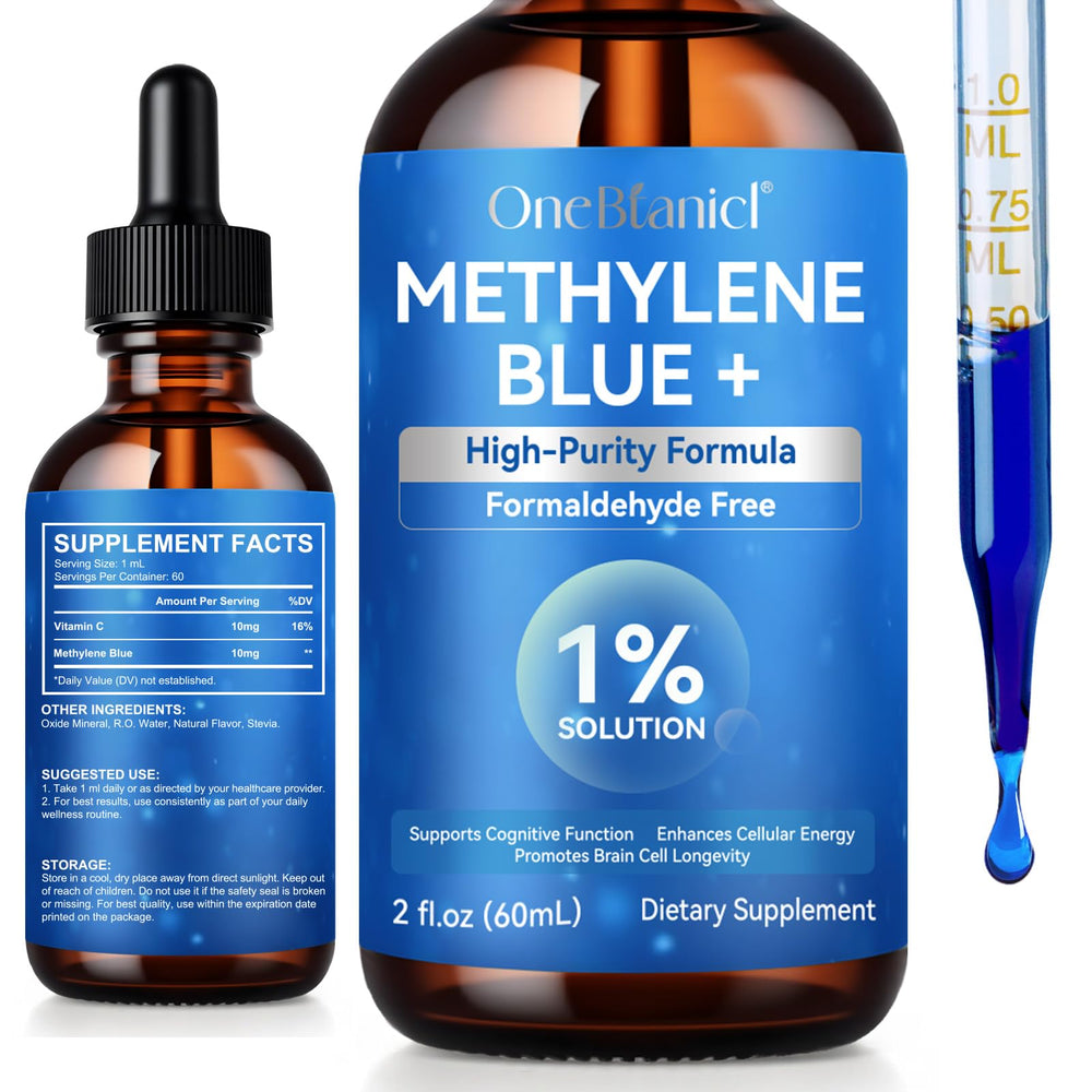 Bottle of Methylene Blue 1% Solution 2 oz