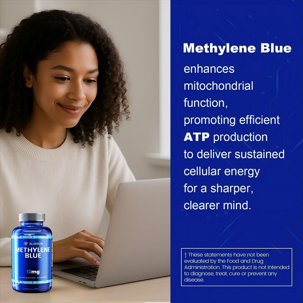 Supplement facts panel for Methylene Blue capsules