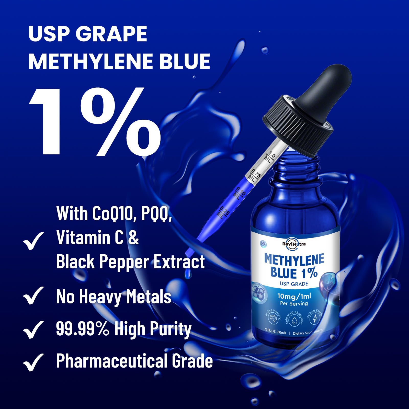 CoQ10 and PQQ icons highlighting antioxidant support