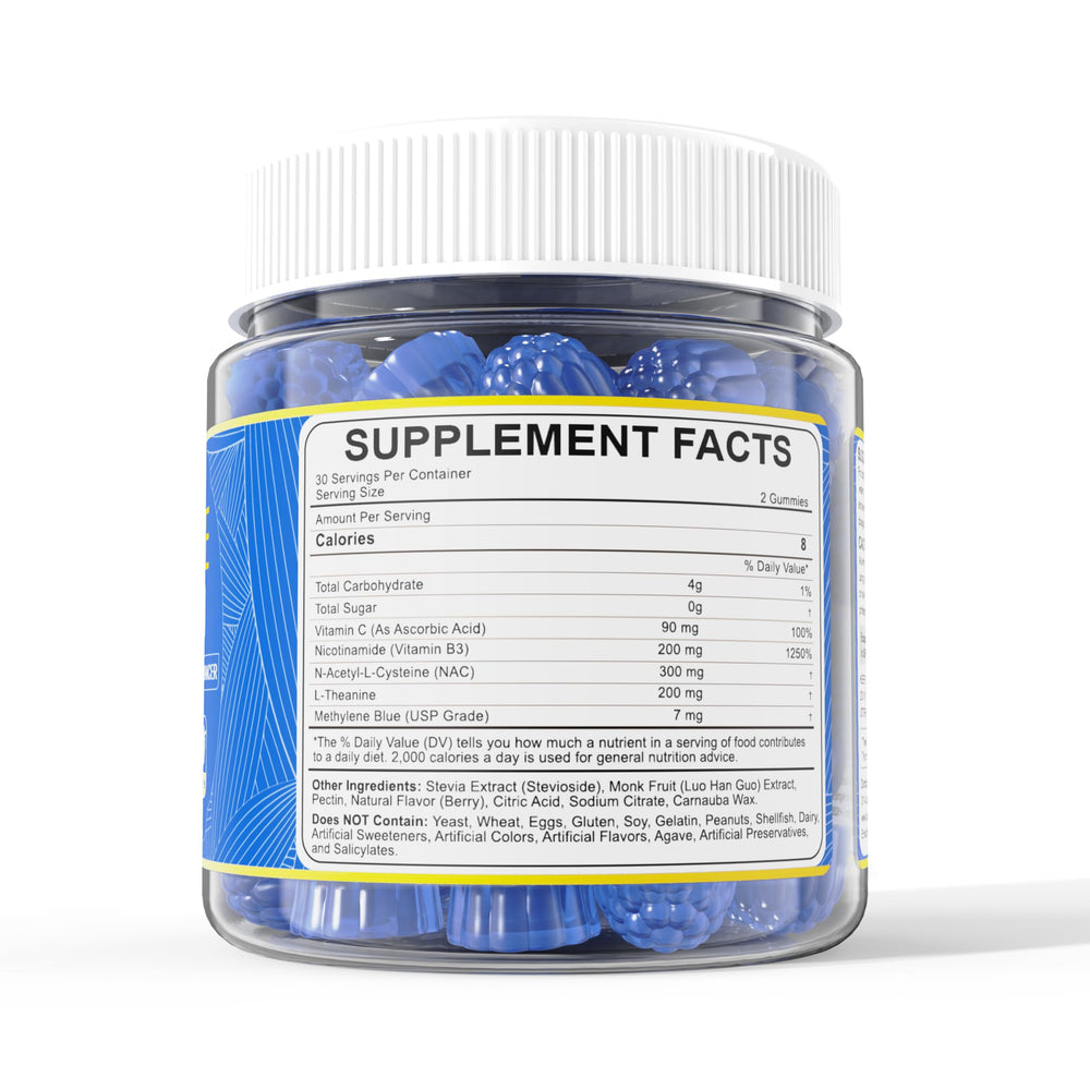 Person taking Methylene Blue Gummies in daily routine