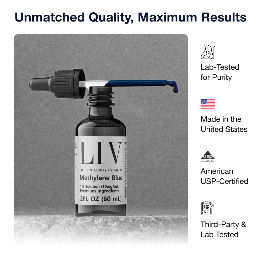 Methylene Blue liquid 1% dropper for precise dosing