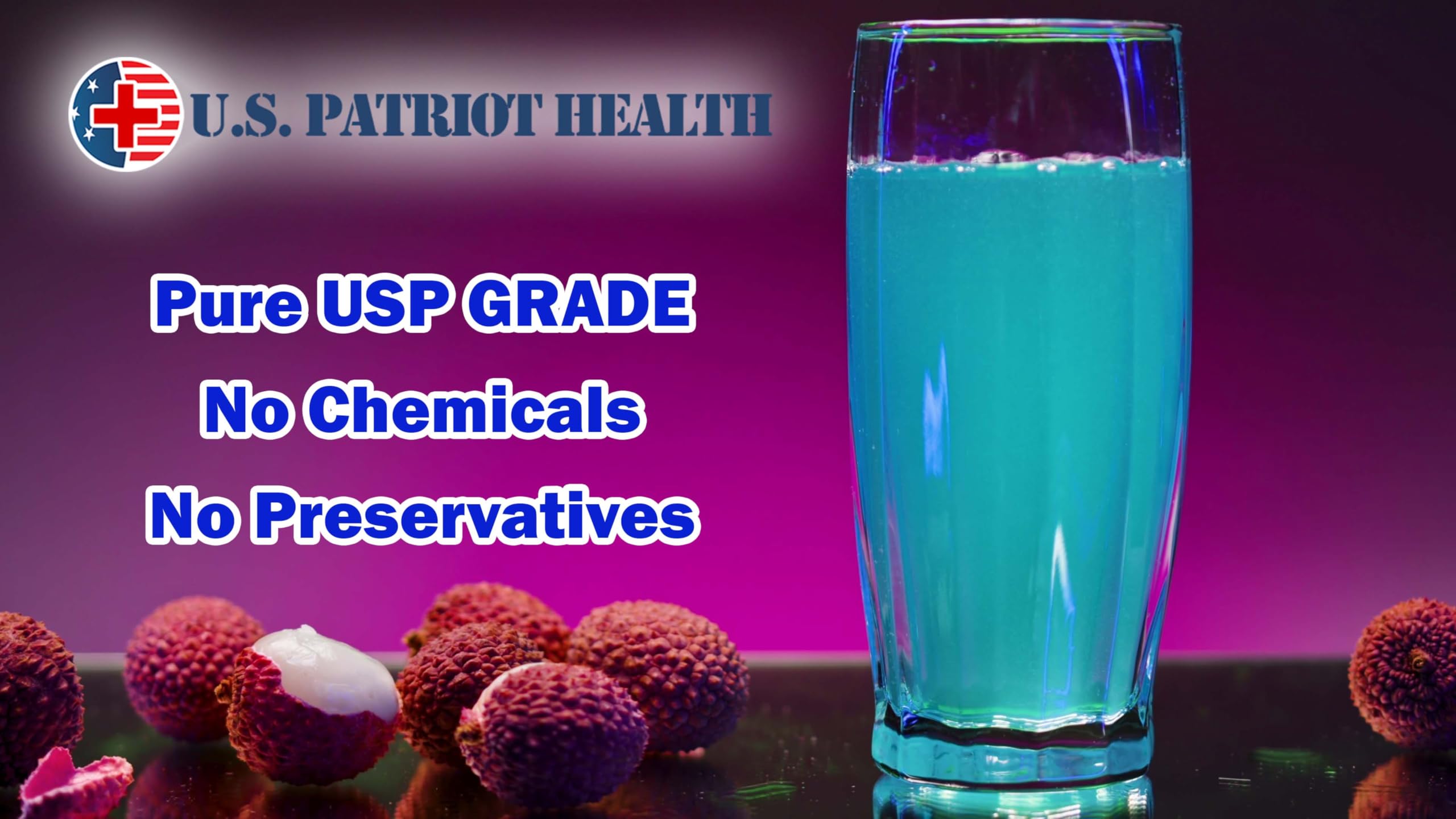 Label showing USP 1% pharmaceutical-grade Methylene Blue