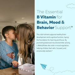Sublingual berry-flavored methylfolate and B12 for kids