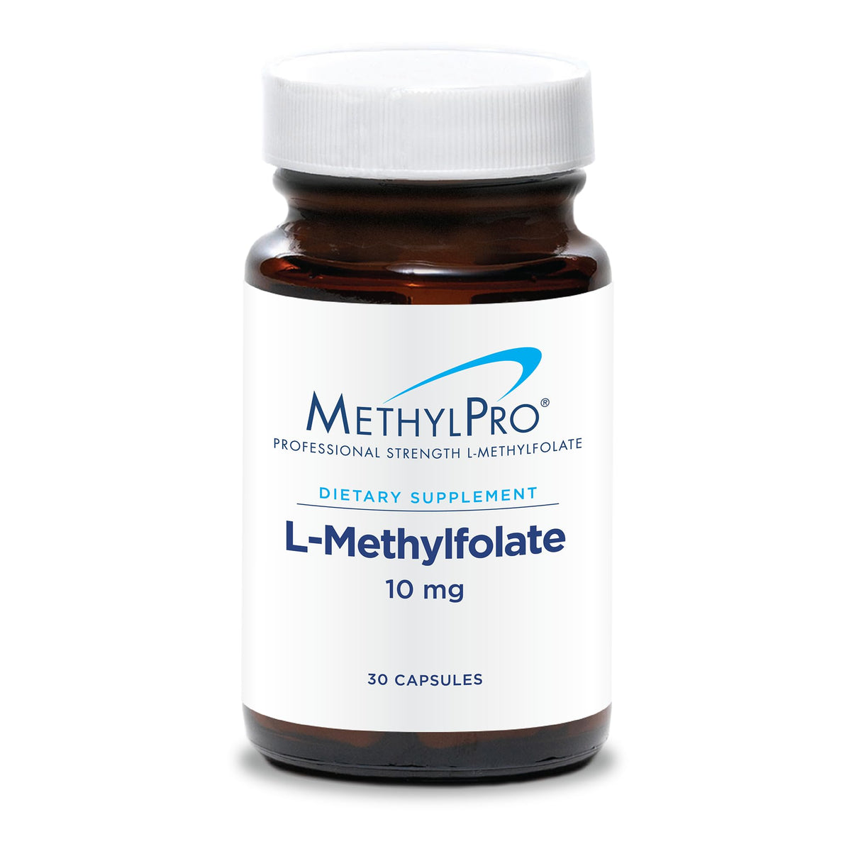 Bottle of MethylPro L-Methylfolate 10 mg supplement
