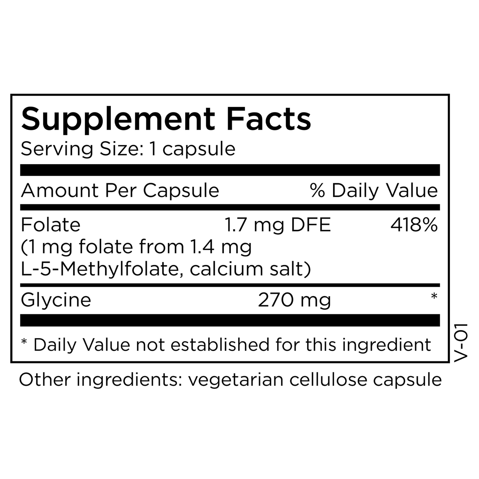 Close-up of L-Methylfolate 1mg capsules