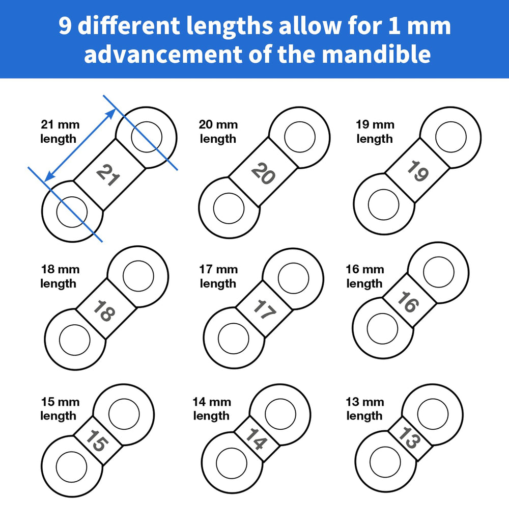Blue 14mm Meyson EMA straps close-up