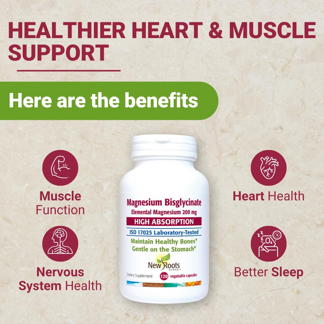 Magnesium Bisglycinate capsules bottle – front label