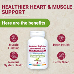 Magnesium Bisglycinate capsules bottle – front label