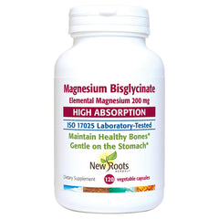 Front view of Magnesium Bisglycinate Capsules bottle (120 count)