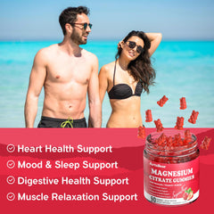 Strawberry flavored gummy close-up