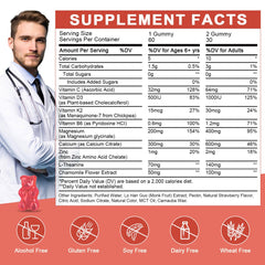 Close-up of bottle with strawberry gummies