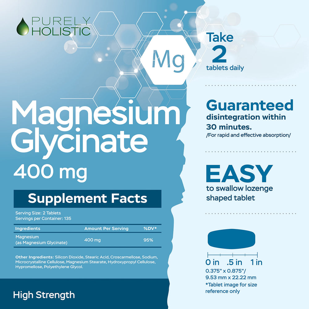Lab-verified seal for magnesium glycinate supplement