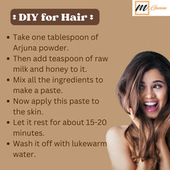 DIY Arjuna powder hair mask