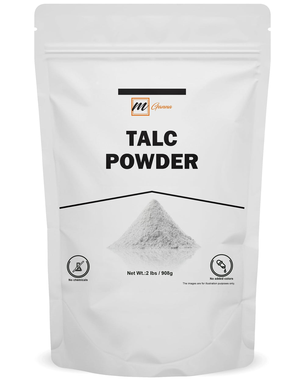 mGanna talc powder – front packaging