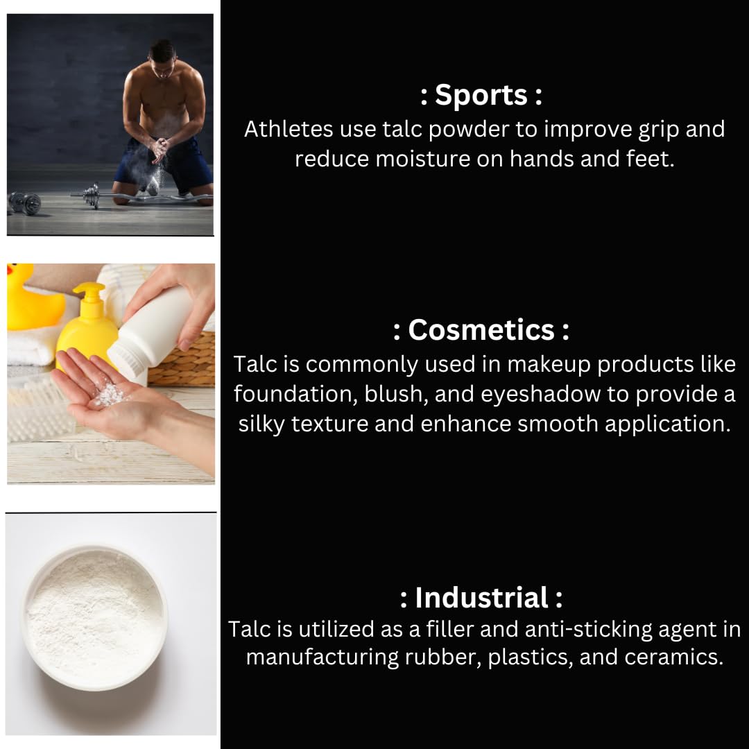 Cosmetic grade talc quality label