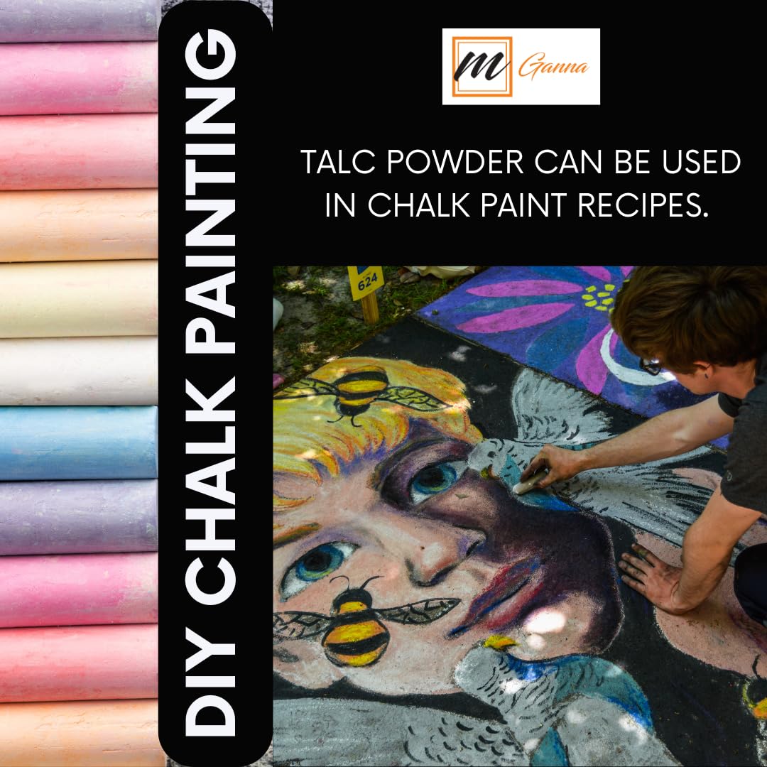 Industrial and cosmetic uses of talcum powder