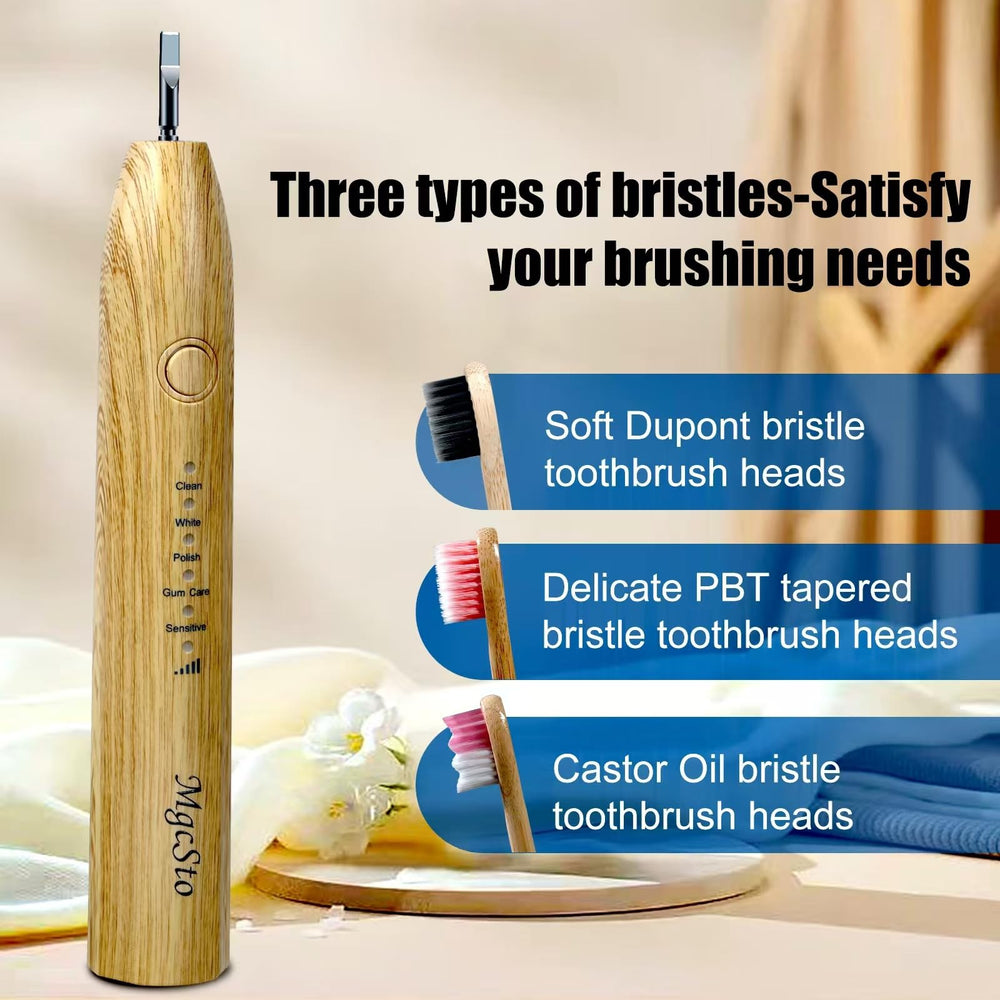 Sonic toothbrush head close-up