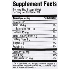 Sugar-free and gluten-free Forte fiber powder