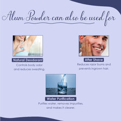 Skincare application of Mi Nature Alum Powder