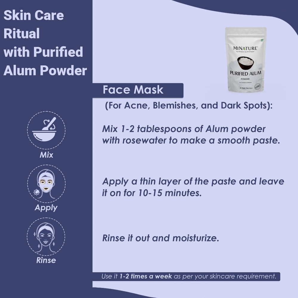 Water clarification using Mi Nature Alum Powder