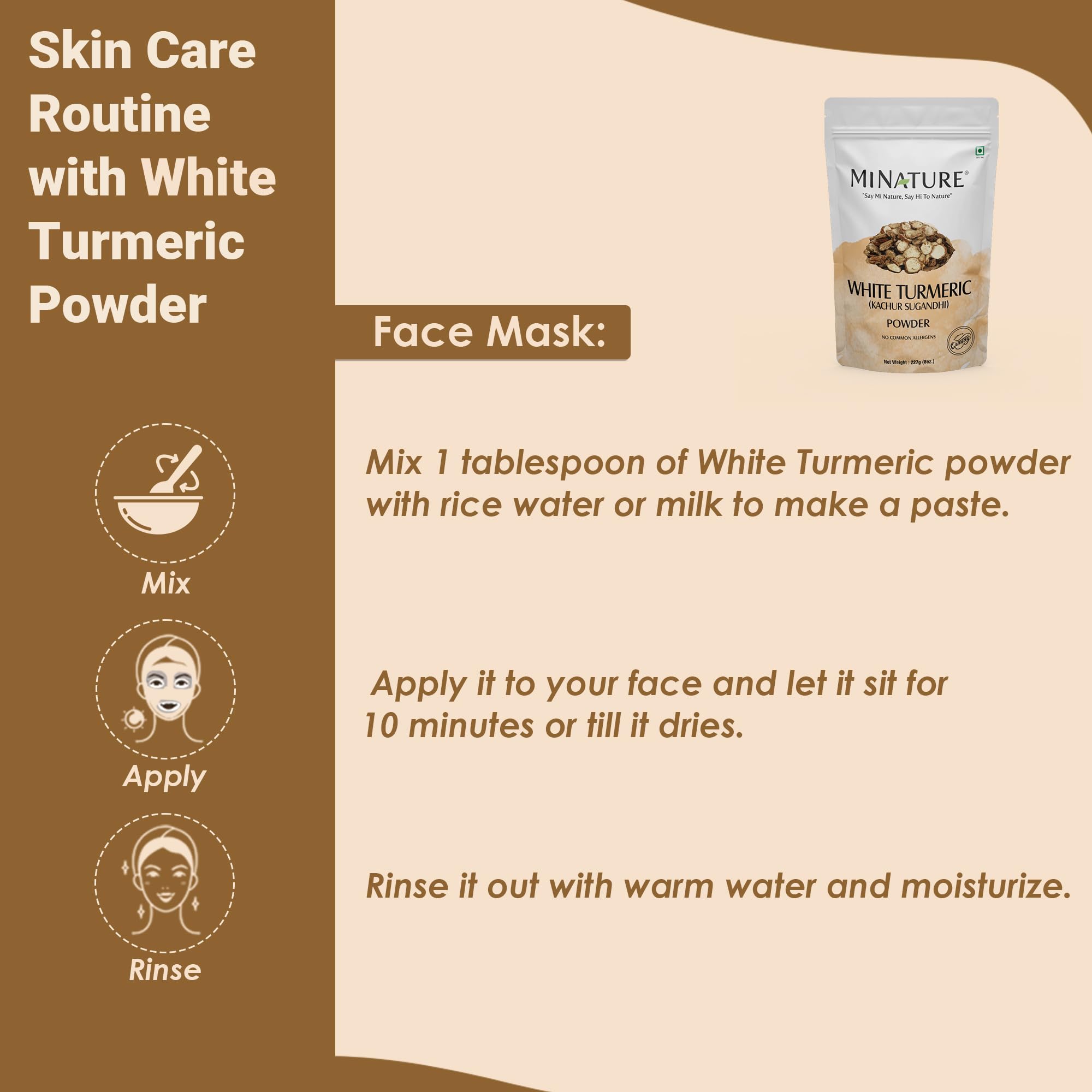 mi nature white turmeric powder ingredients and natural properties