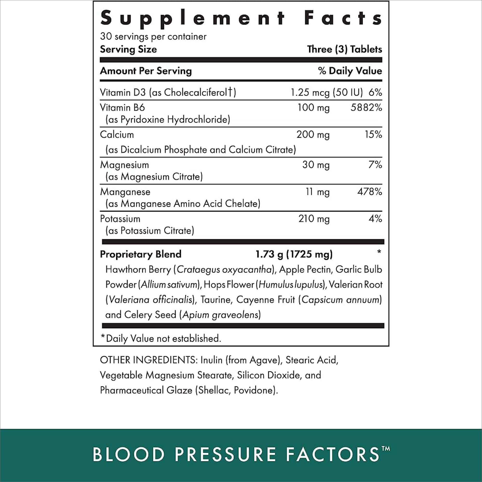 Product label for MICHAEL'S Blood Pressure Factors 2-pack