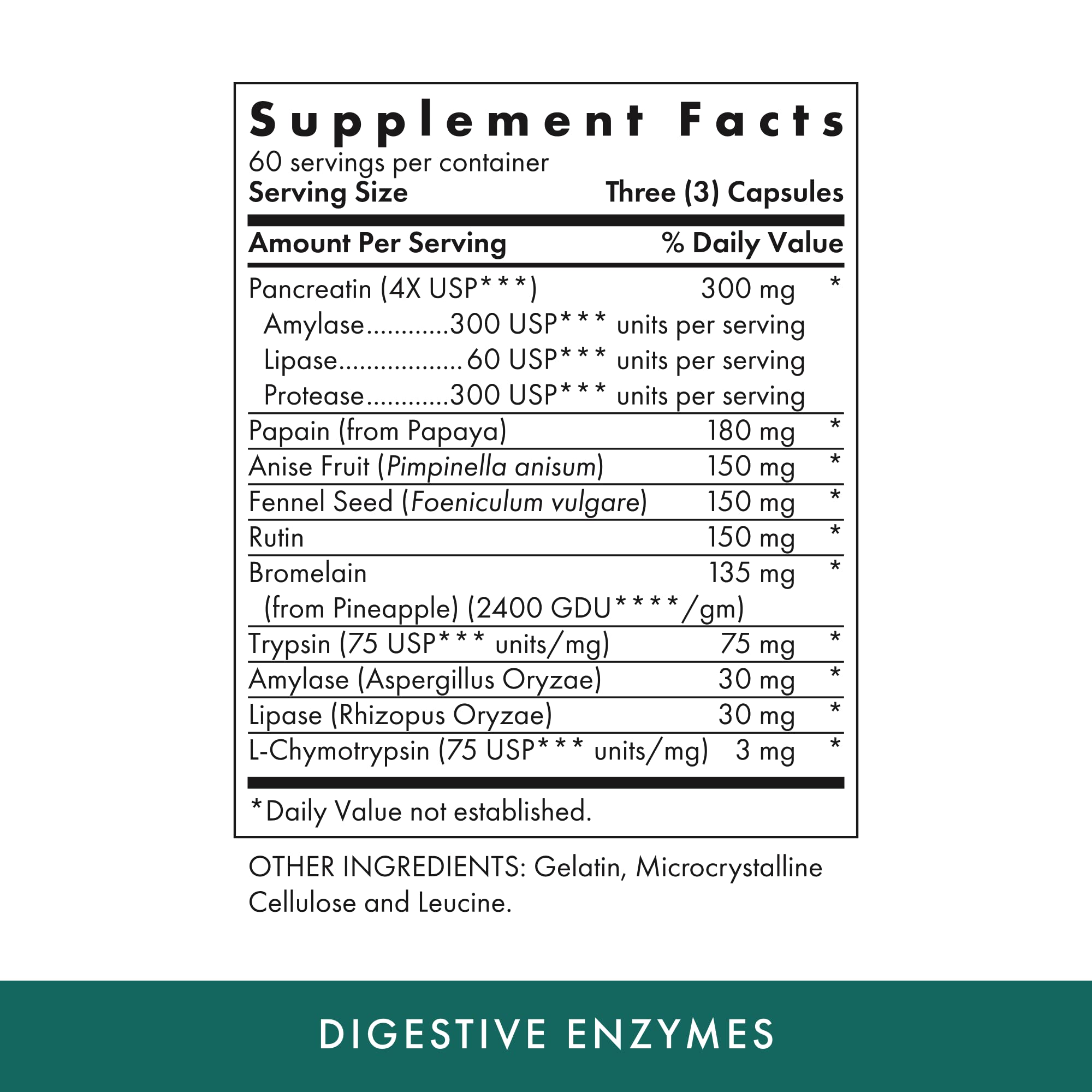 Bottle of MICHAEL'S Digestive Enzymes capsules