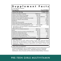 Packaging side view of MICHAEL'S Health Naturopathic Programs Pre-Teen Girls