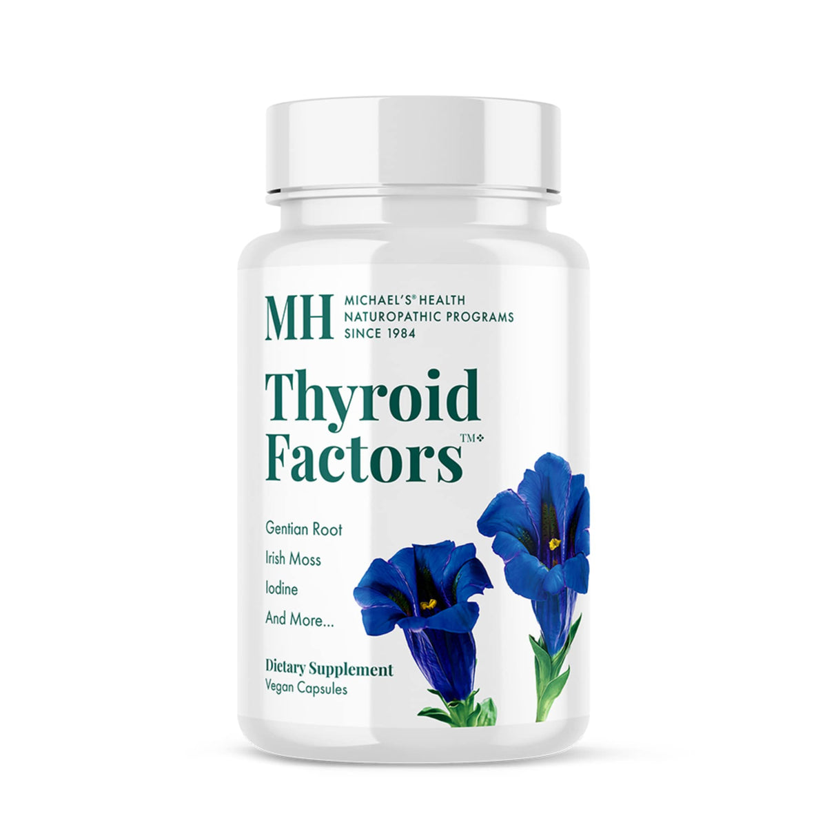 Bottle label for Michael's Thyroid Factors