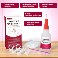 Micro brush applicator for denture glue