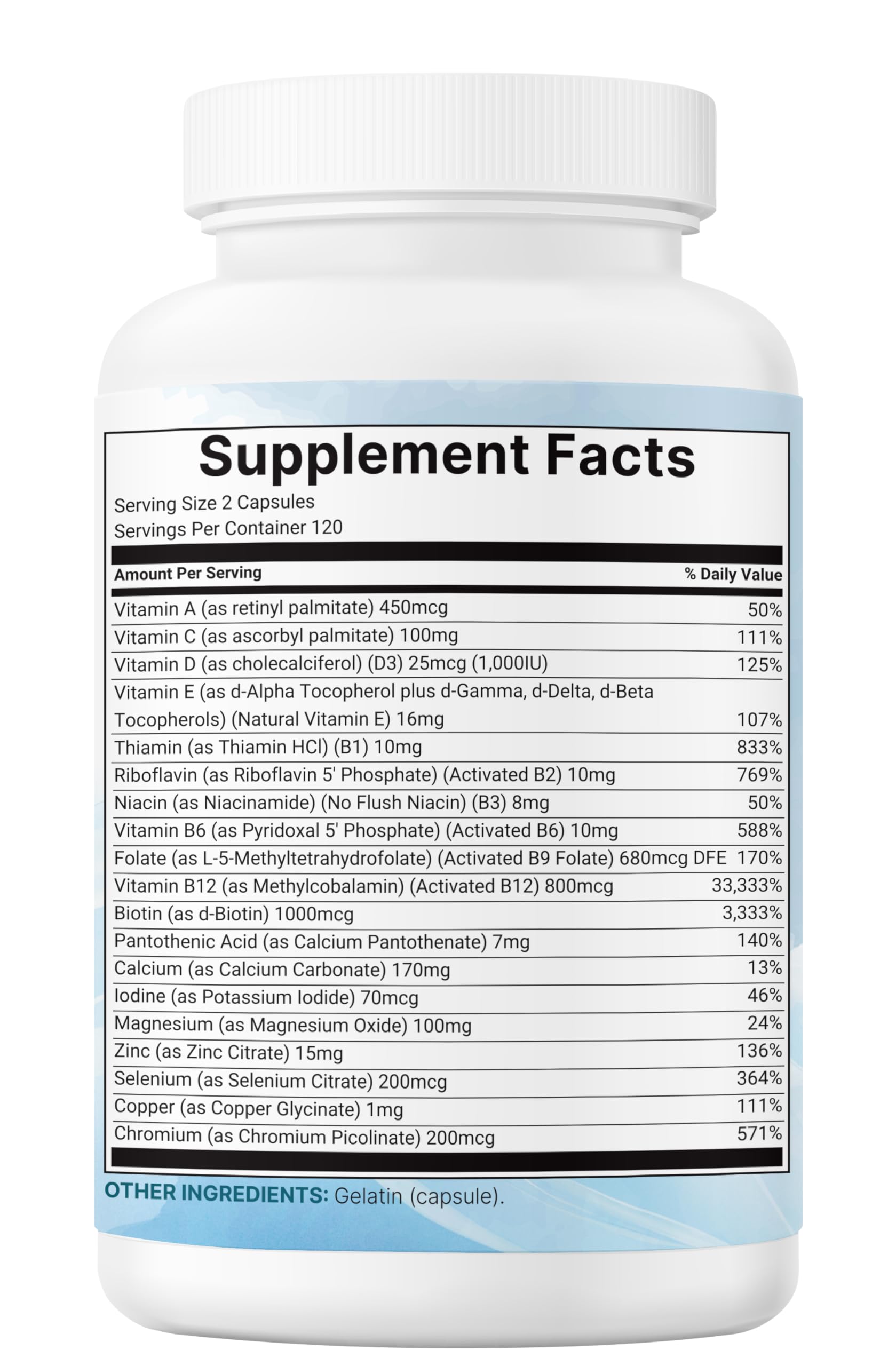 Packaging emphasizing daily wellness and immune support