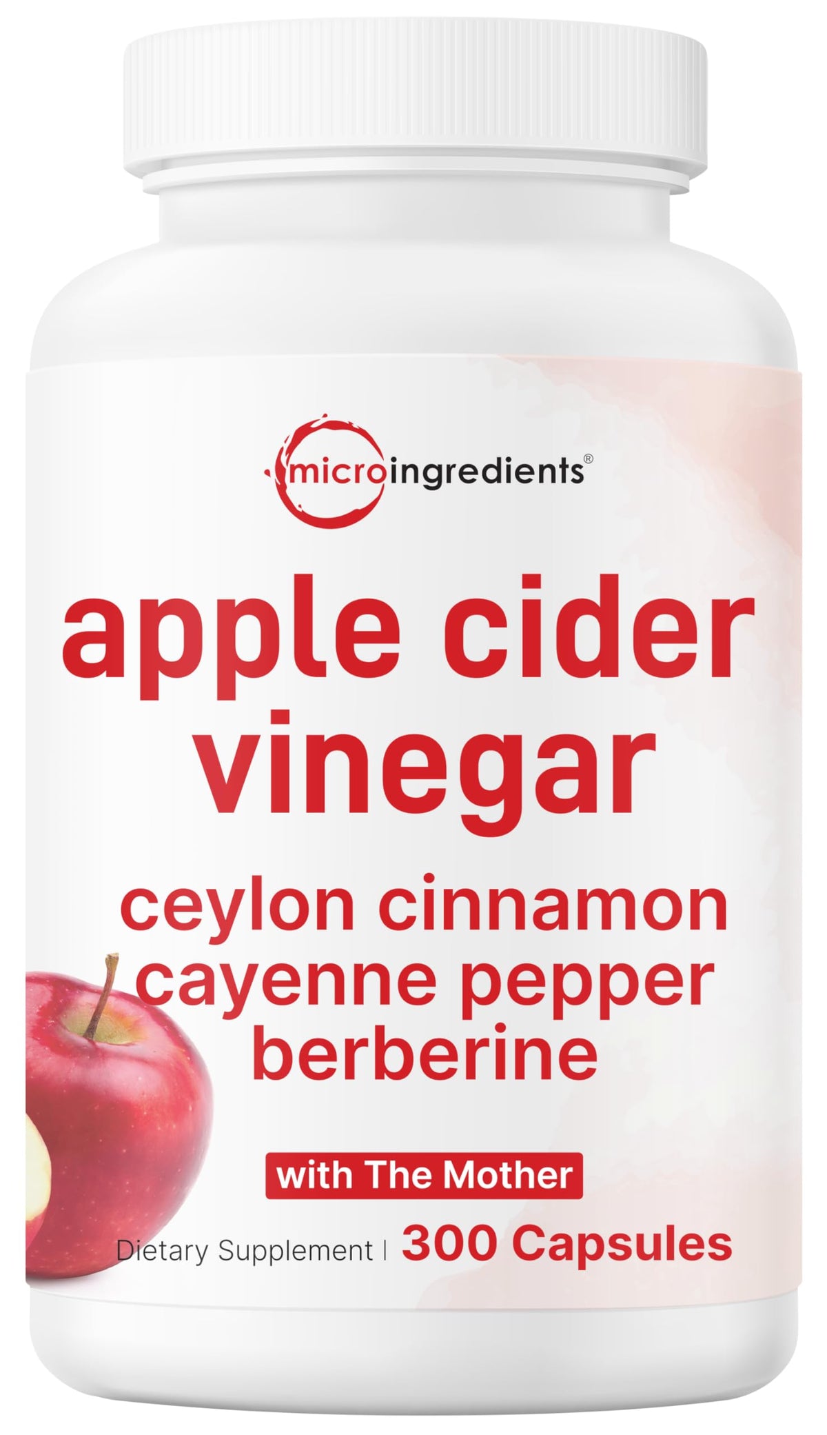 Micro Ingredients ACV Capsules bottle front for daily digestion support.