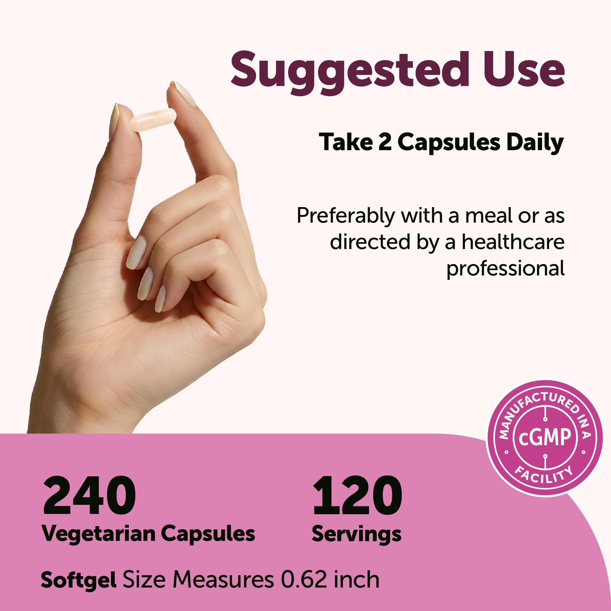 Micro Ingredients open bottle revealing 240 vegetarian capsules for long supply
