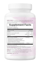 Close-up of hydrolyzed collagen capsules