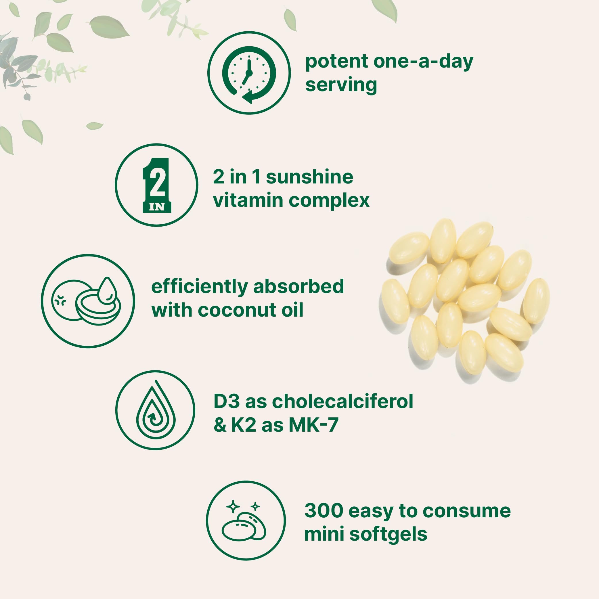 Close-up of softgels for product detail