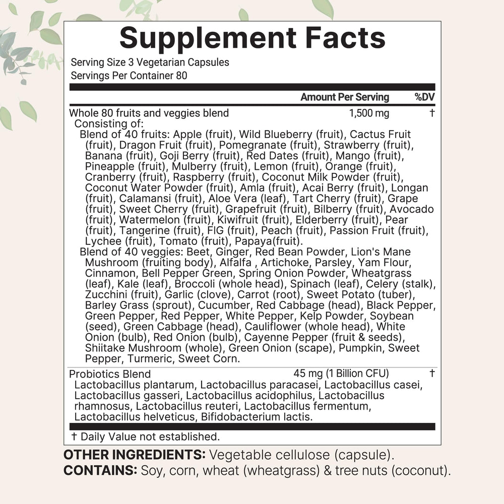 Front view of Micro Ingredients bottle showing 240 vegetarian capsules