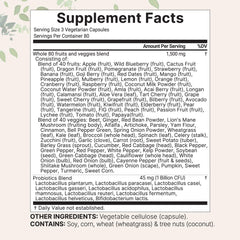 Front view of Micro Ingredients bottle showing 240 vegetarian capsules