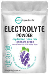 Micro Ingredients Hydration Electrolyte Powder in Concord Grape 2 lb bag