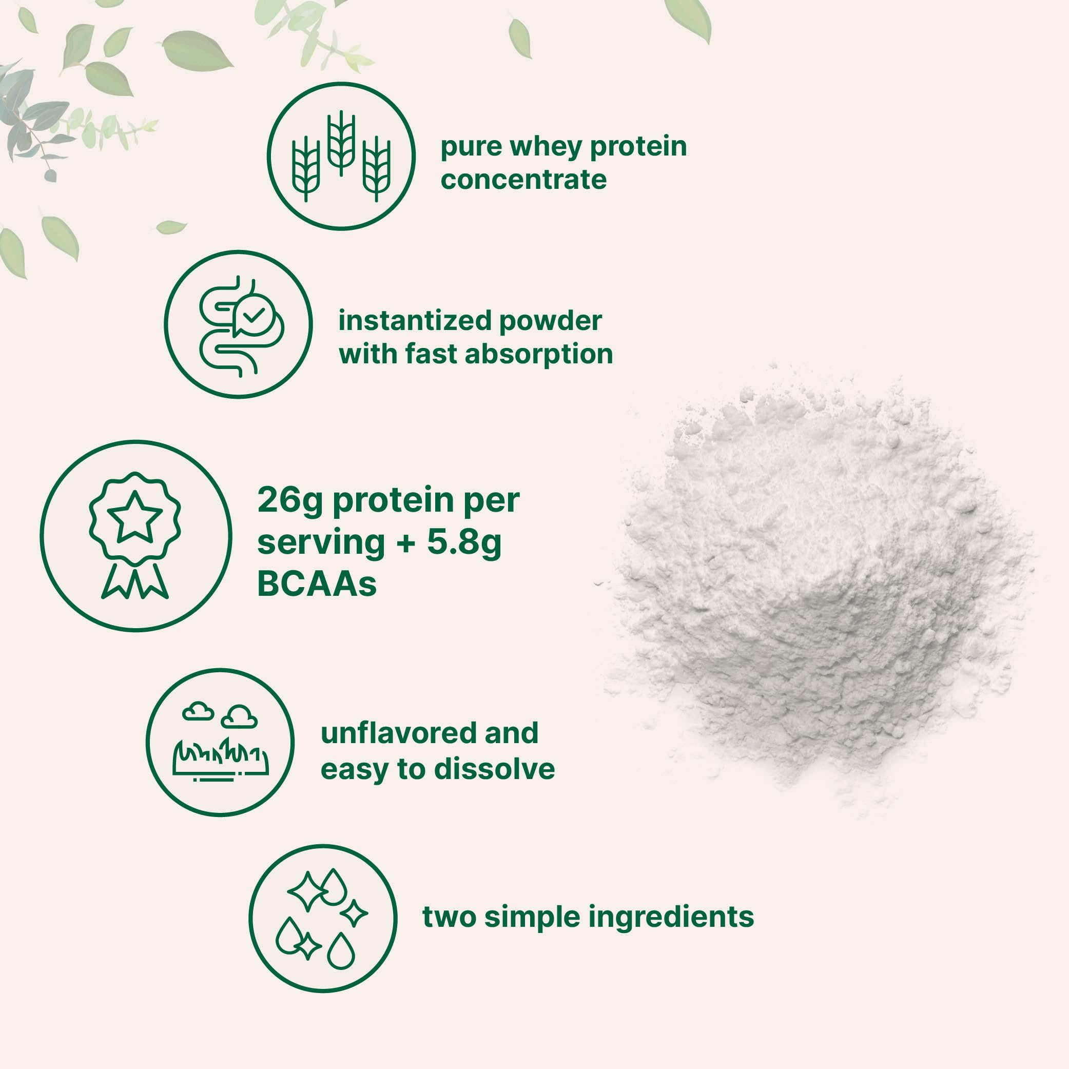 Micro Ingredients Instant Whey Protein Concentrate label confirms non-GMO, soy-free ingredients