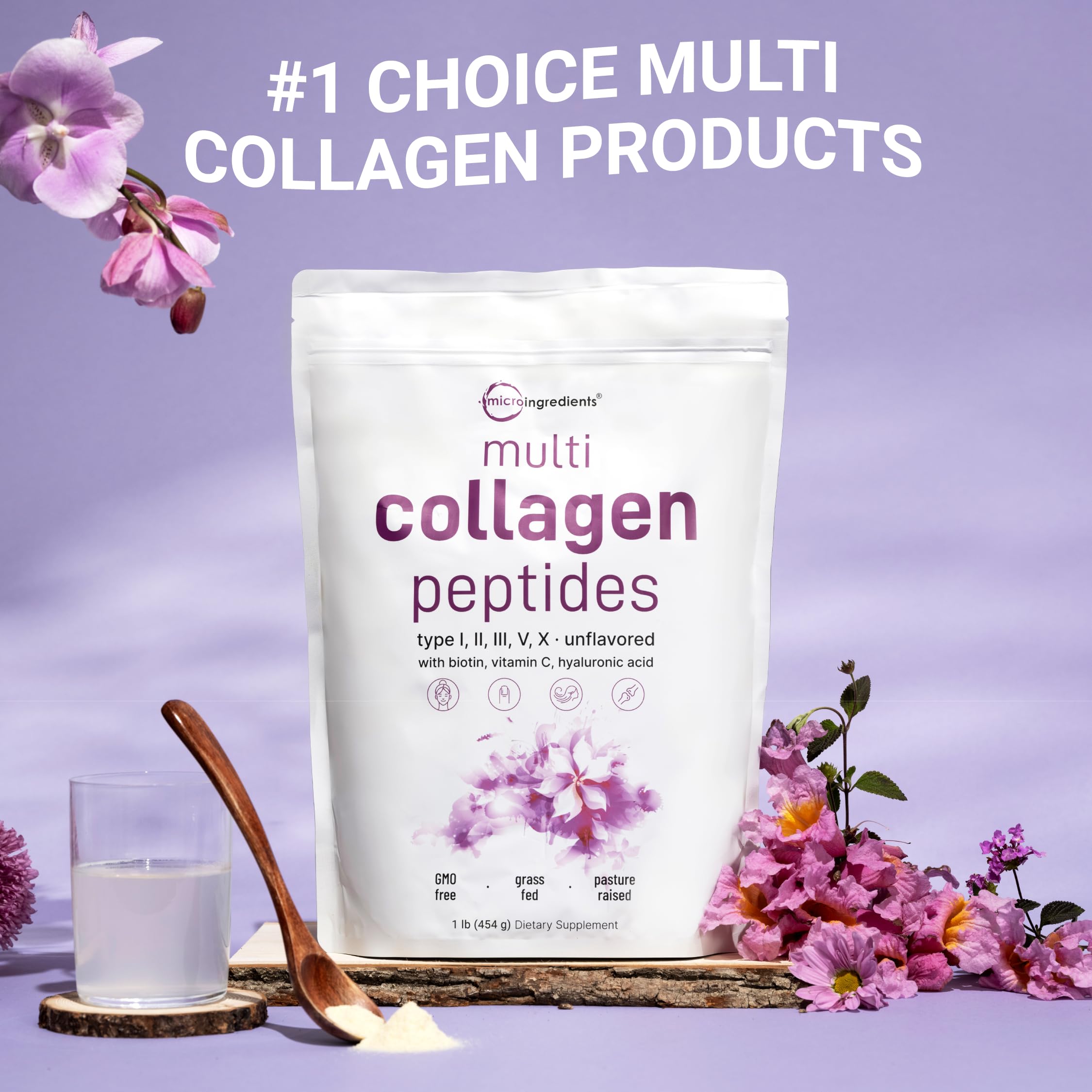 Micro Ingredients multi collagen powder scoop for quick portions