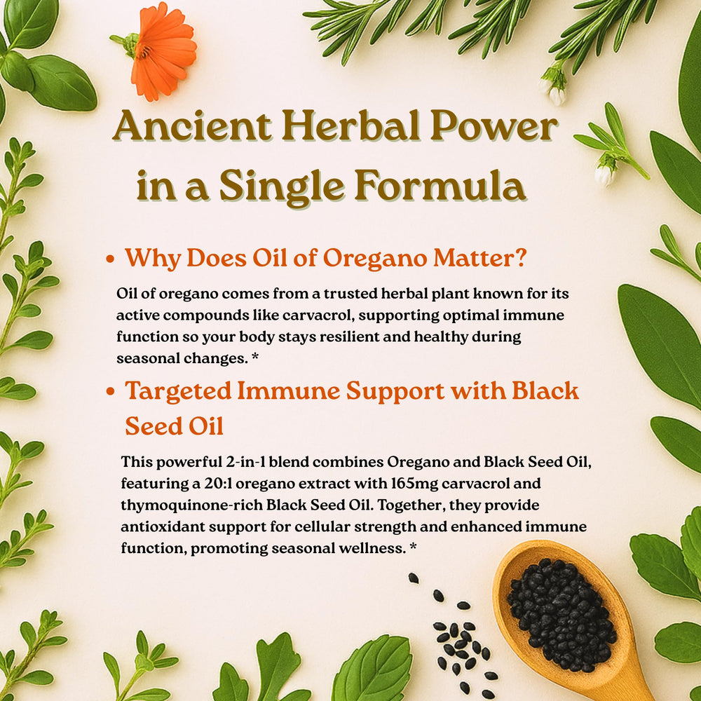 Black Seed Oil component in the softgels