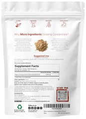 Organic Korean Red Ginseng 200:1 powder packaging