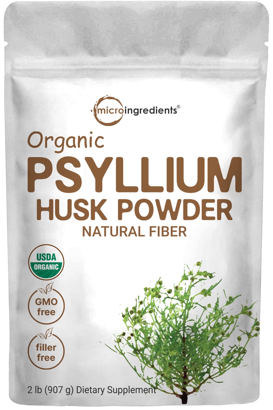 Psyllium husk powder 2lb front view