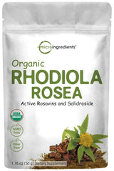 Micro Ingredients Organic Rhodiola Rosea Powder 50g package