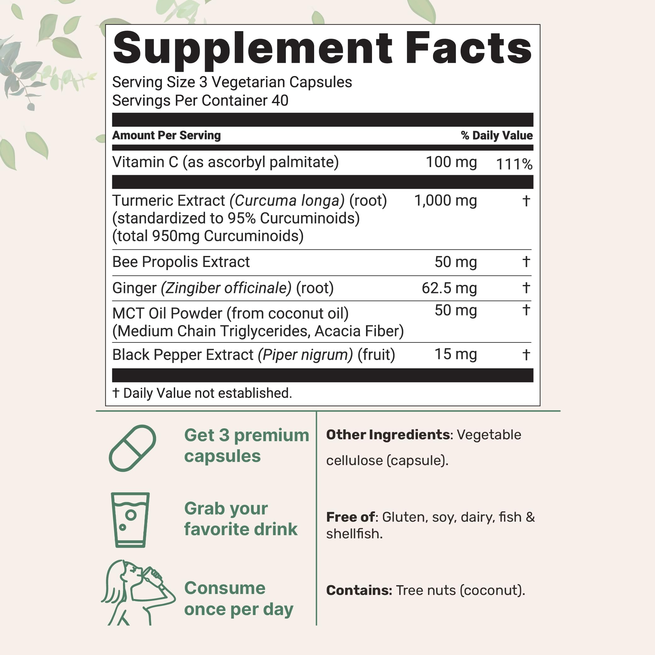Close-up of Micro Ingredients Turmeric Curcumin 1000mg bottle